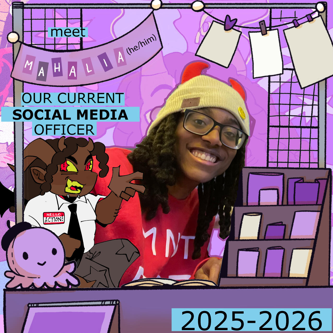 Mahalia Savage; he/him Social Media, BFA Comics 2027