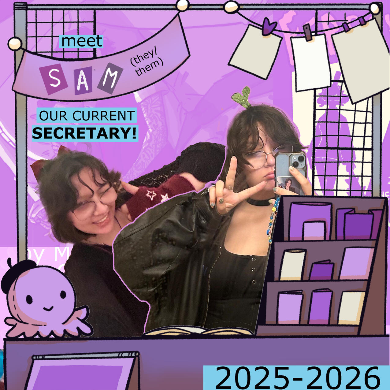 Sam McDonough; they/them Secretary, BFA Comics 2028