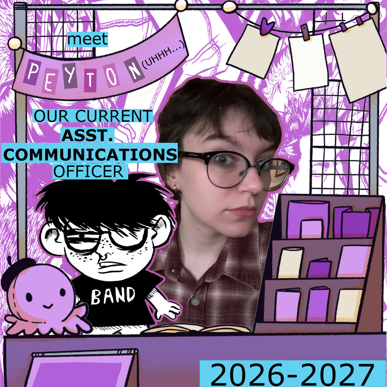 Peyton Taylor; Any Pronouns Asst. Communications, Comics '28
