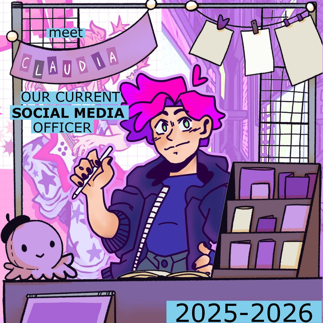 Claudia Powell; he/they Social Media, Comics '28