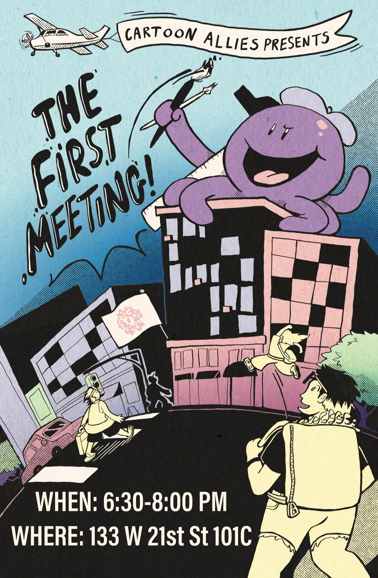 grouphoto Good morning gamers… …and congratulations on finishing the school year! We will not be holding a regular meeting this Friday— instead, we will be hosting our school’s own comic convention, Fresh Meat! Fresh Meat will be taking place from 6-9 PM in the St
