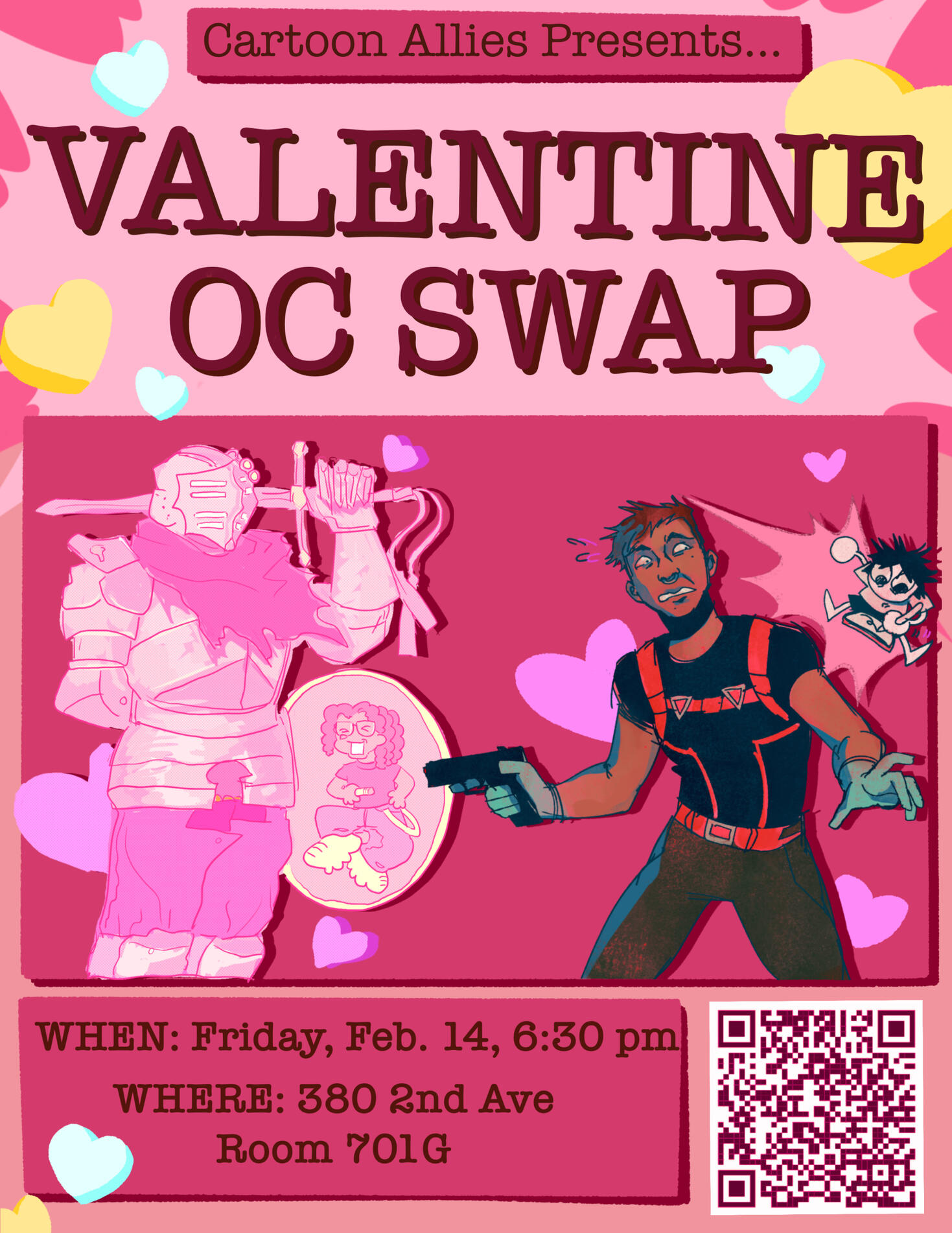grouphoto Good morning gamers… …and congratulations on finishing the school year! We will not be holding a regular meeting this Friday— instead, we will be hosting our school’s own comic convention, Fresh Meat! Fresh Meat will be taking place from 6-9 PM in the St