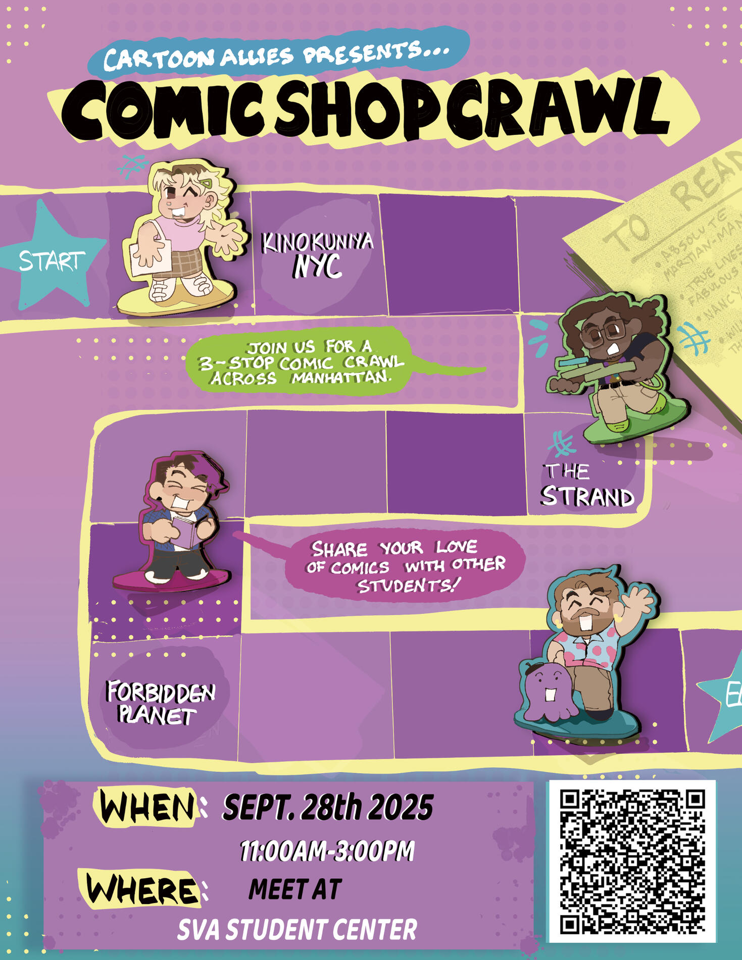 grouphoto Good morning gamers… …and congratulations on finishing the school year! We will not be holding a regular meeting this Friday— instead, we will be hosting our school’s own comic convention, Fresh Meat! Fresh Meat will be taking place from 6-9 PM in the St