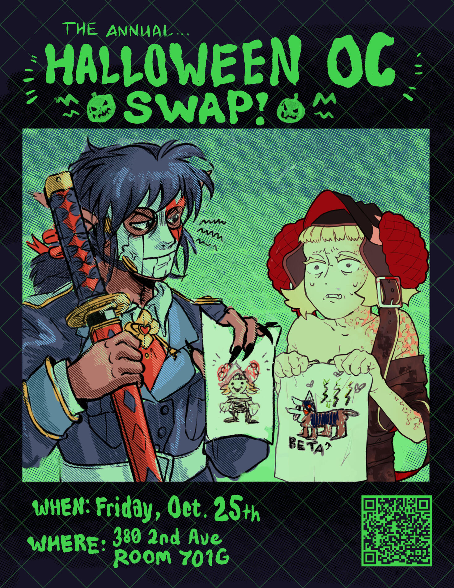 Good morning gamers… …and congratulations on finishing the school year! We will not be holding a regular meeting this Friday— instead, we will be hosting our school’s own comic convention, Fresh Meat! Fresh Meat will be taking place from 6-9 PM in the St